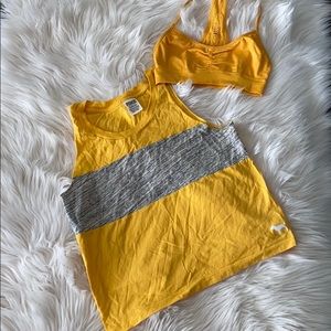 VS Pink Top -sm VS Bra xs